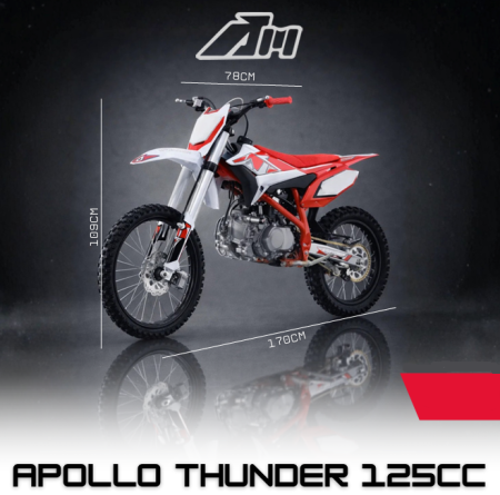 MOTOCICLETE - Motocross Apollo Thunder 125CC 4T 17-14 Inch