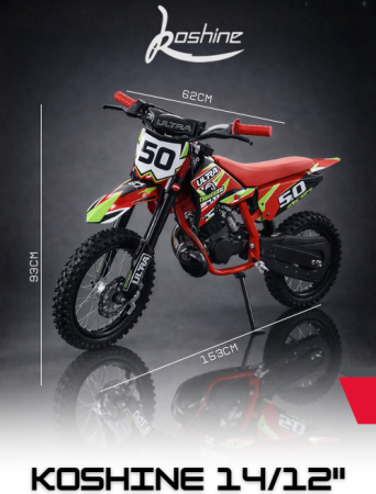 MOTOCICLETE - Motocross Koshine 49CC 14-12 Inch 9HP 73KM/H