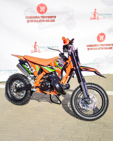 Vehicule Copii - Motocross Koshine 49CC 12-10 Inch Verde 9HP