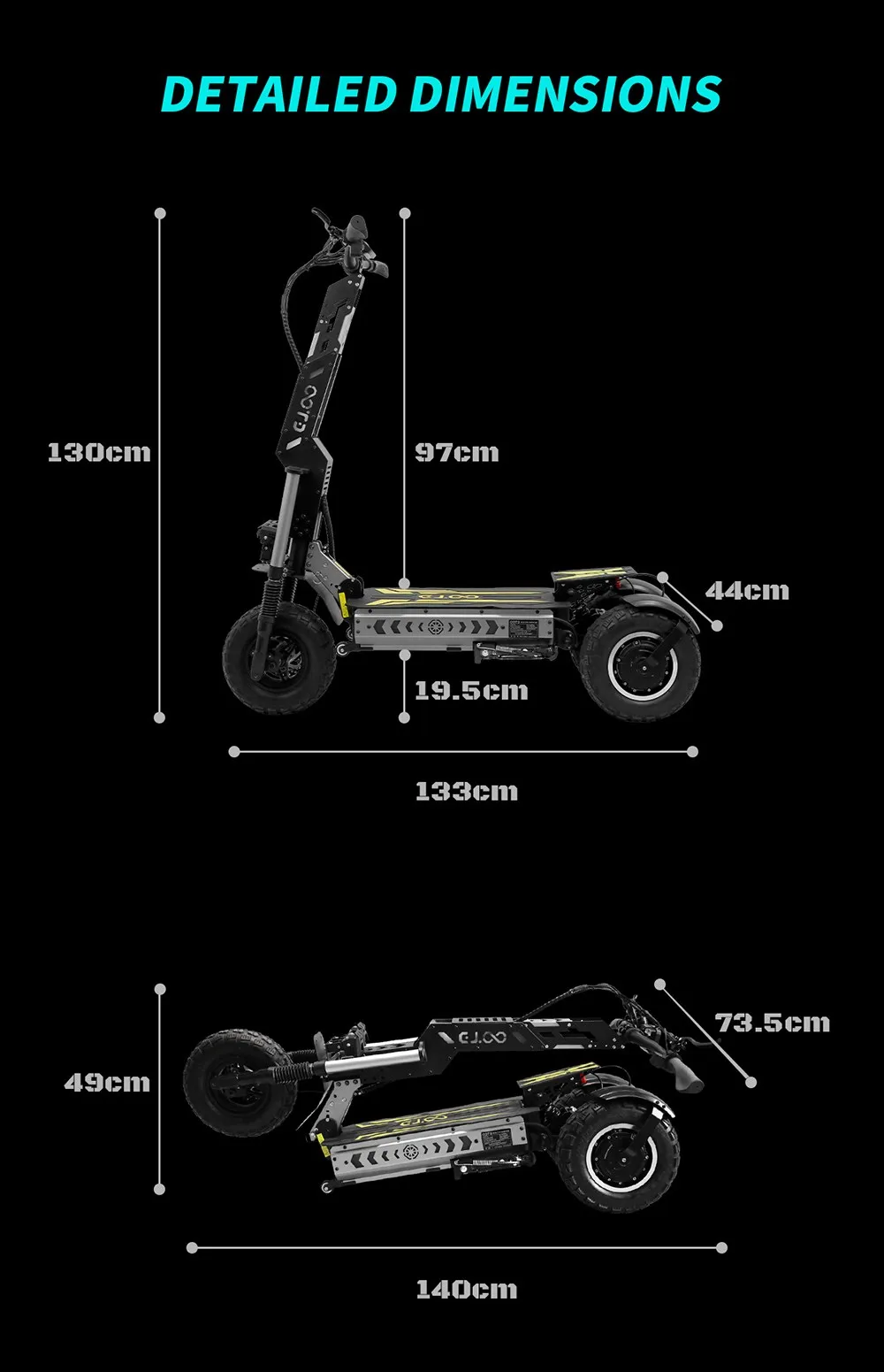 OOTD T30 – Trotinetă Electrică 3200W, Roți 13”, Off-Road [26]