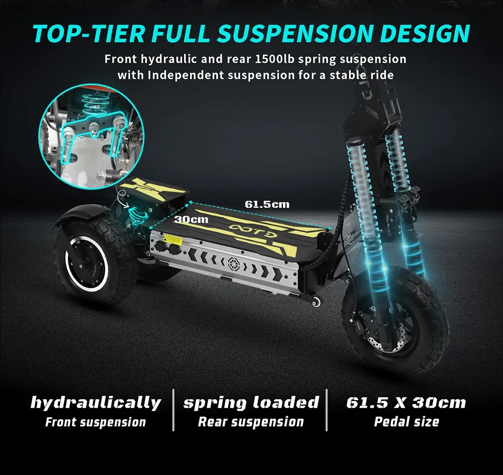 OOTD T30 – Trotinetă Electrică 3200W, Roți 13”, Off-Road [23]