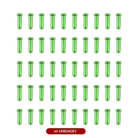Piese - Opritor (capat) cablu de frana, pachet 50 bucati, culoare verde