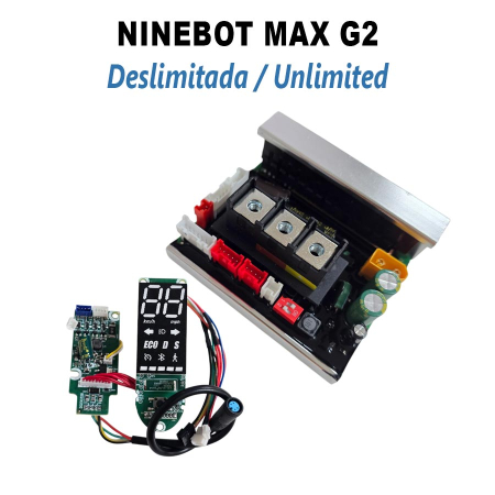 Piese - Pachet controller si display deblocat (aprox. 35 km/h) pentru Ninebot Max G2