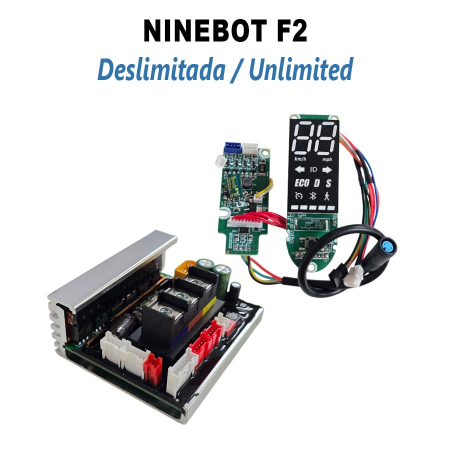 Piese - Pachet controller si display deblocat (aprox. 35 km/h) pentru trotineta Ninebot F2