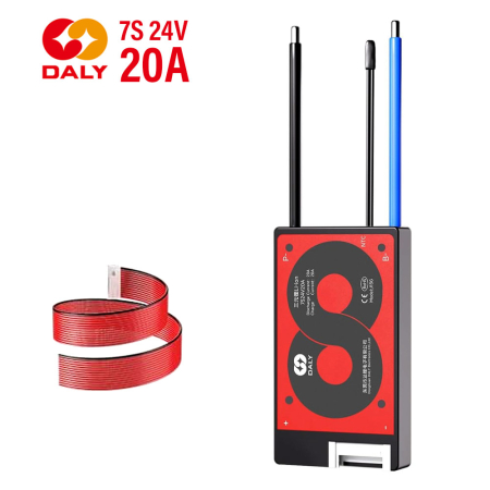 Piese - Placa BMS DALY 7S 24V 20A noua generatie - piesa pentru trotineta electrica