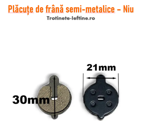 Frâne - Plăcuțe Frână NIU – 21 × 30 mm
