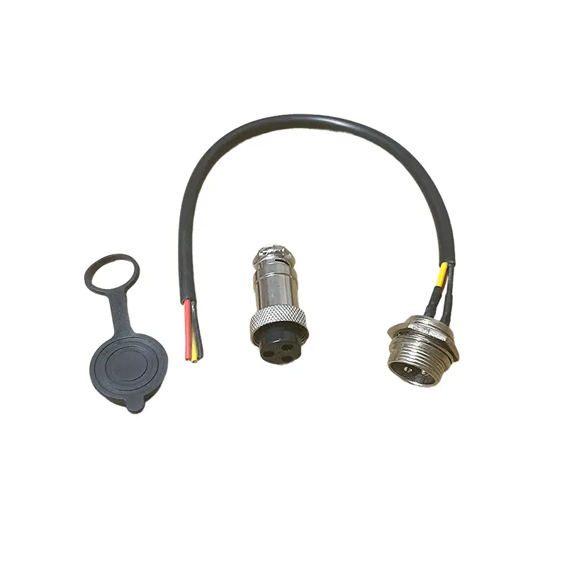 Prize de încărcare - Port de încărcare GX16 – set conector tată și mamă + capac de protecție – pentru trotinetă electrică