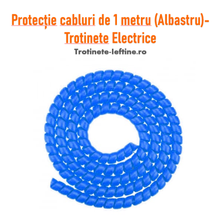 Accesorii - Protecție cabluri de 1 metru (albastru) – Trotinete Electrice