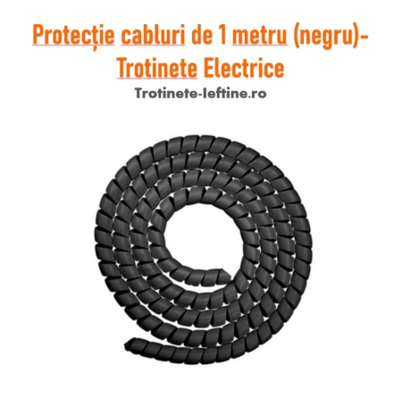 Accesorii - Protecție cabluri de 1 metru (negru) – Trotinete Electrice