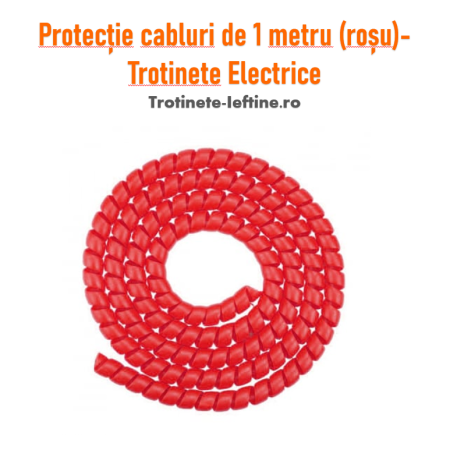 Accesorii - Protecție cabluri de 1 metru (roșu) – Trotinete Electrice