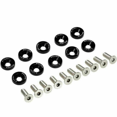 Piese - Saiba de surub din aluminiu negru, pachet 10 bucati, pentru trotineta electrica