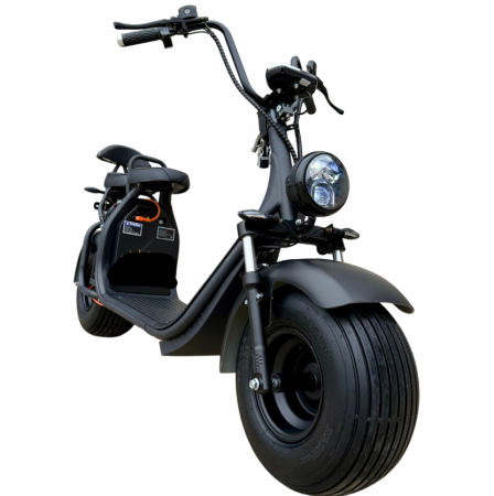 Scutere - Scuter Electric Chopper 1500W – Model Legal 25 km/h cu Baterie Lithium Detasabilă