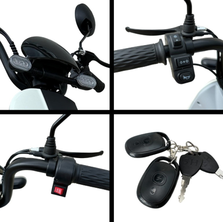 Scuter electric ECO 500W 48V 20Ah cu pedale – autonomie mare și design modern [7]