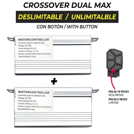 Piese - Set controllere deblocabile fata + spate Smartgyro pentru Crossover Dual Max, omologat