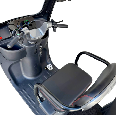 Tricicletă Electrică cu 2 Locuri și Acoperiș, Baterie 20Ah [20]