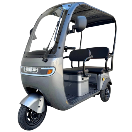 Tricicletă Electrică cu 2 Locuri și Acoperiș, Baterie 20Ah [9]