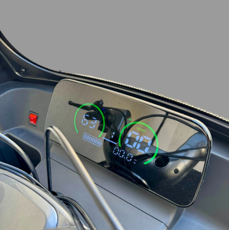 Tricicletă Electrică cu 2 Locuri și Acoperiș, Baterie 20Ah [12]