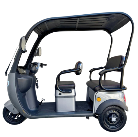 Tricicletă Electrică cu 2 Locuri și Acoperiș, Baterie 20Ah [3]