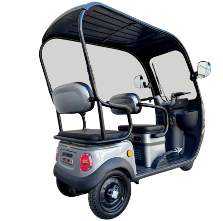 Tricicletă Electrică cu 2 Locuri și Acoperiș, Baterie 20Ah [14]