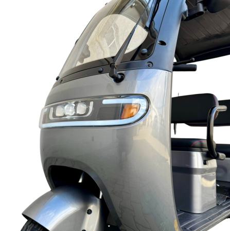 Tricicletă Electrică cu 2 Locuri și Acoperiș, Baterie 20Ah [8]