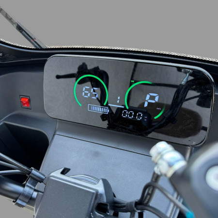 Tricicletă Electrică cu 2 Locuri, Acoperiș și Baterie 20Ah [9]