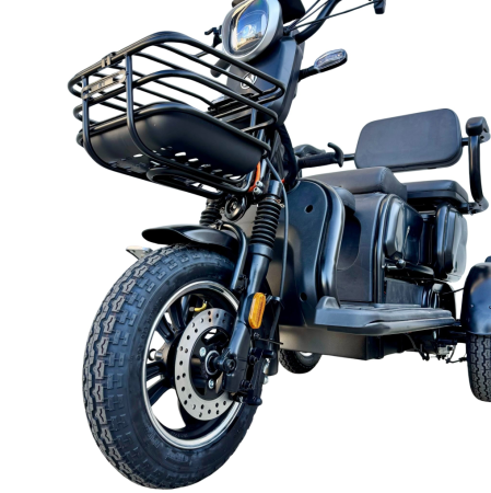 Tricicletă Electrică cu 2 Locuri și Baterie 20Ah [10]