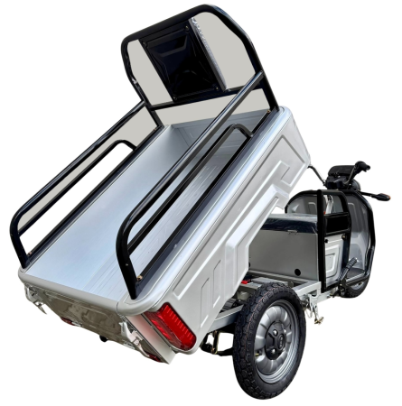 Triciclu Electric Cargo TUK TUK – Benă Basculabilă, 2 Locuri, 20Ah [3]