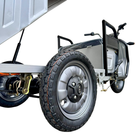 Triciclu Electric Cargo TUK TUK – Benă Basculabilă, 2 Locuri, 20Ah [20]