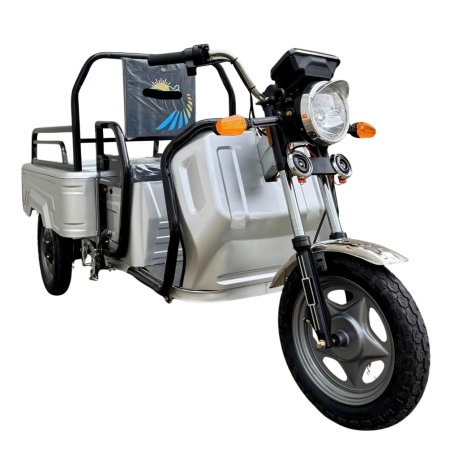 Triciclete - Triciclu Electric Cargo TUK TUK – Benă Basculabilă, 2 Locuri, 20Ah