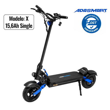 Trotinete 13-16Ah - Trotineta electrica Adasmart X 1000W 48V 15.6Ah, autonomie 60 km