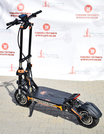 Trotineta electrica de teren KuKirin G4 Max, 2 motoare de 1600W, autonomie max 95 km, viteza maxima 86 km/h [20]