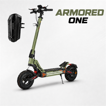 Trotinete 18-20Ah - Trotineta electrica Ecoxtrem M41 Armored ONE DGT 1000W 48V 18Ah Verde