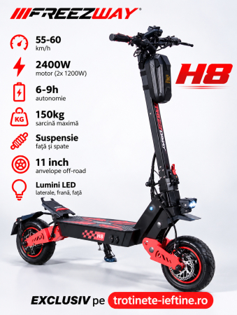 Trotinete 2000W+ - Trotineta electrică H8 6000W 60V 28Ah – Trotinete-Ieftine.ro