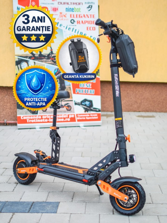 Trotinetă electrică KuKirin G2 MAX, Anvelope off-road pneumatice de 10*2.75 inch, Motor fără perii de 1000W, Viteză maximă 55 km/h, Acumulator 48V 20Ah, Autonomie 80 km