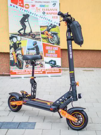 KuKirin G2 Max - Trotinetă electrică KuKirin G2 MAX, Anvelope off-road pneumatice de 10*2.75 inch, Motor fără perii de 1000W, Viteză maximă 55 km/h, Acumulator 48V 20Ah, Autonomie 80 km