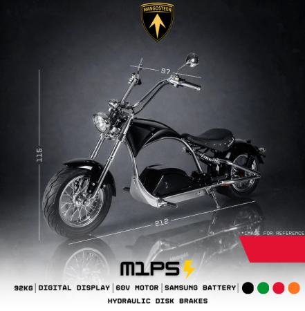 MOTOCICLETE - Trotineta Electrica Mangosteen M1PS 5000W 60V 100Ah Samsung 110KMH