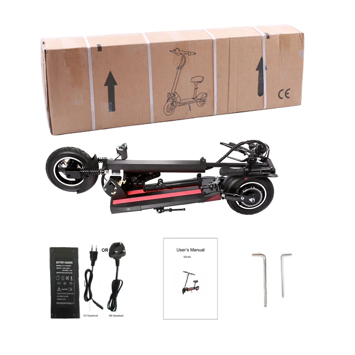 Trotineta Electrică SUNNIGOO N3MAX 800W 48V 13Ah Cu Șa și Roți 10 Inch Off-Road [1]