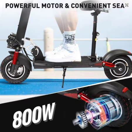 Trotineta Electrică SUNNIGOO N3MAX 800W 48V 13Ah Cu Șa și Roți 10 Inch Off-Road [11]