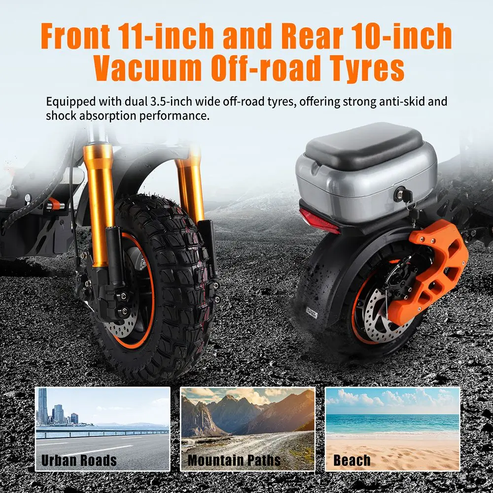 Trotineta Electrica TWOFISH V5 MAX 1000W 48V 18Ah Off-Road [8]