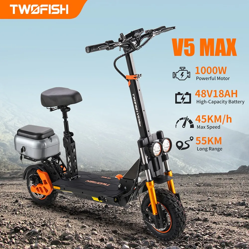 Trotineta Electrica TWOFISH V5 MAX 1000W 48V 18Ah Off-Road [5]