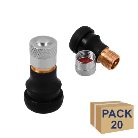 Piese - Valva tubeless dreapta PVR40 pentru anvelope trotineta, pachet de 20 de bucati