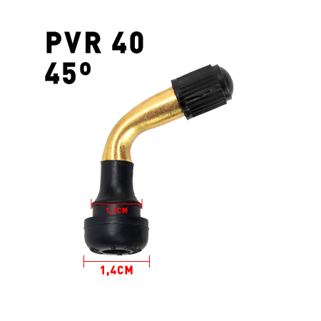 Piese - Valva tubeless PVR 40 (45 de grade) pentru anvelope fara camera trotineta electrica