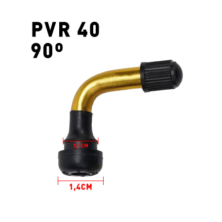 Piese - Valva tubeless PVR 40 - 90 de grade pentru anvelope fara camera trotineta electrica