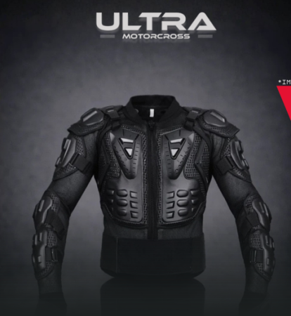 Veste reflectorizante - Vestă Protecție Moto Ultra Motocross Negru