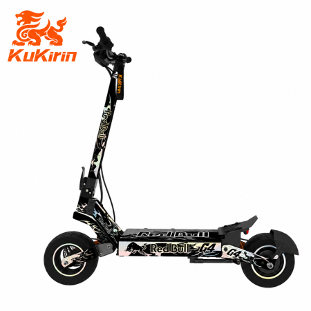 Protecții la coliziune - Vinil Carbon White pentru KuKirin G4 – Kit Autocolante Personalizare Trotinetă