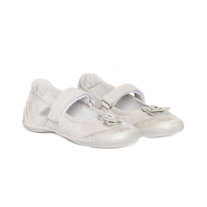 Balerini fete Nadia argintiu PJ Shoes [1]