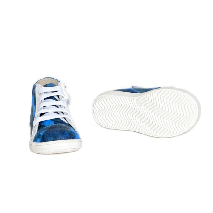 Bascheti piele copii Rocky army blu [2]