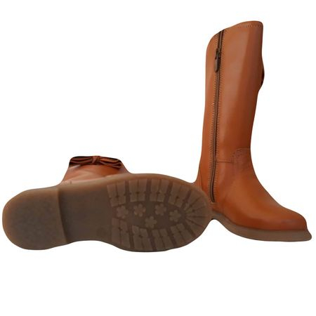 Cizme copii piele Ada camel Pj Shoes [3]