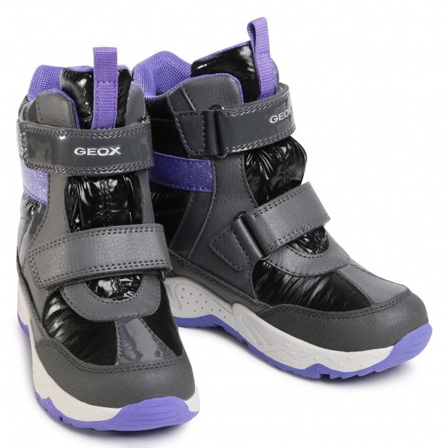 Cizme de zăpadă Geox J Sentiero G.B Wpf B Grey Purple [11]