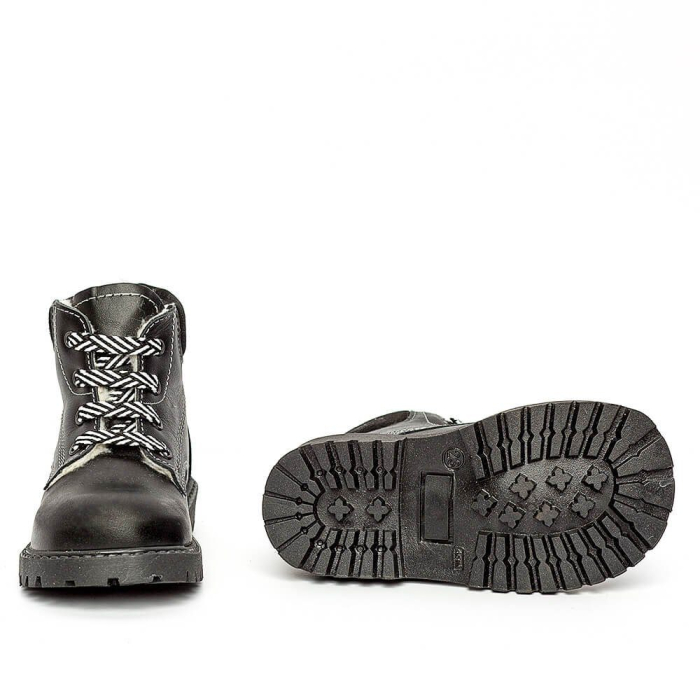 Ghete copii piele Luca Pj Shoes nero [4]